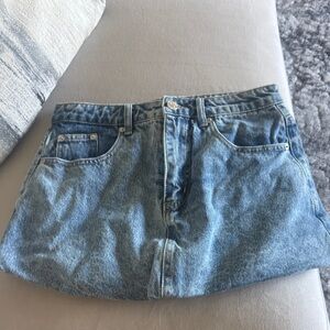 Steve Madden bubble denim mini skirt